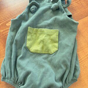 Green Toddler Organic Cotton Romper